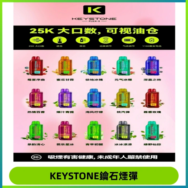 KEYSTONE FLEX-3 鑰石大容量25000口專彈專機套裝
